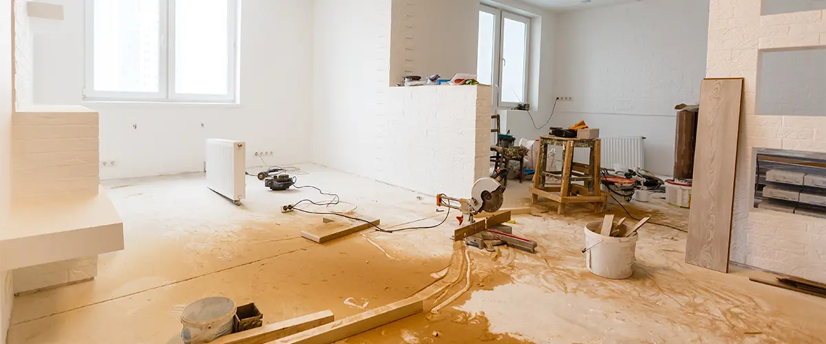 Home remodeling in Glendale with wood flooring