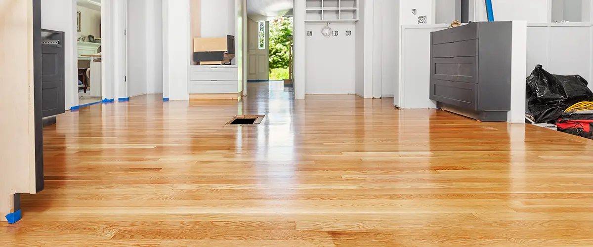 Hardwood floor installation