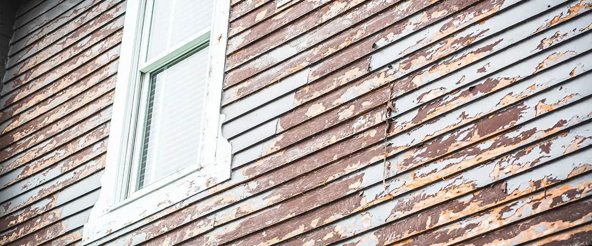 Damaged Siding After Sand Storm