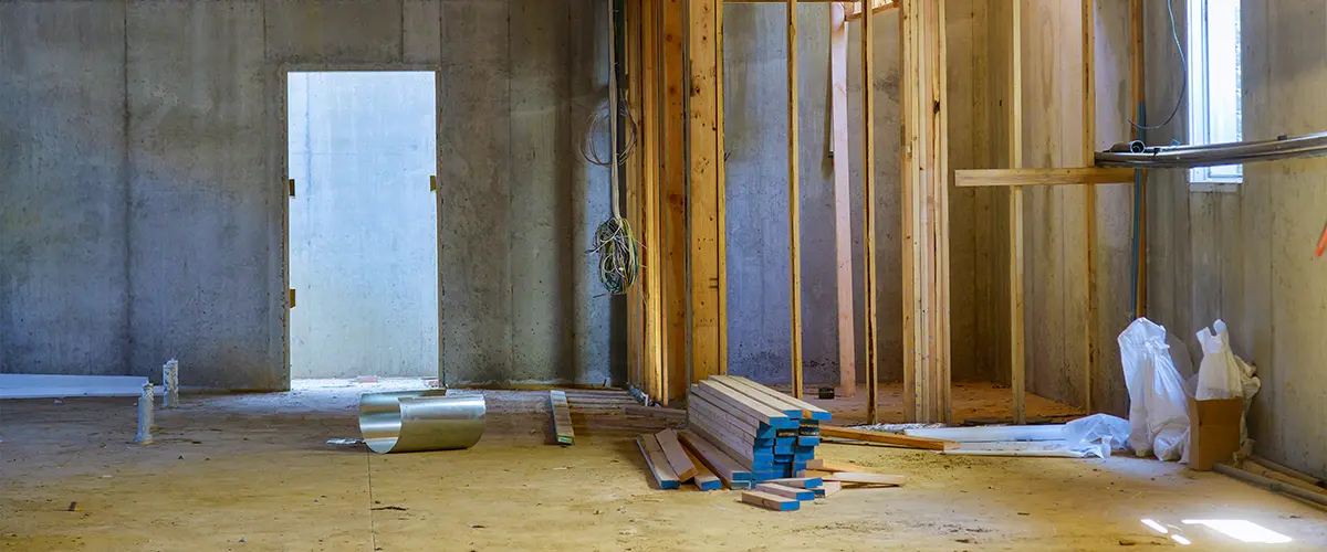 Basement Remodel In Progress - Washington, Offcut Interiors