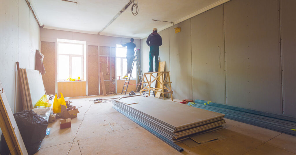 Offcut Workers Remodeling Home in Kenmore Washington