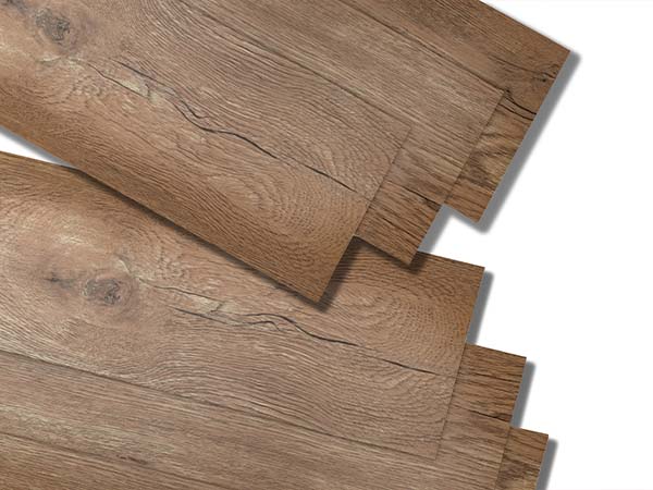 Vinyl tiles for home interior design for house renovation. New wooden pattern vinyl tile.